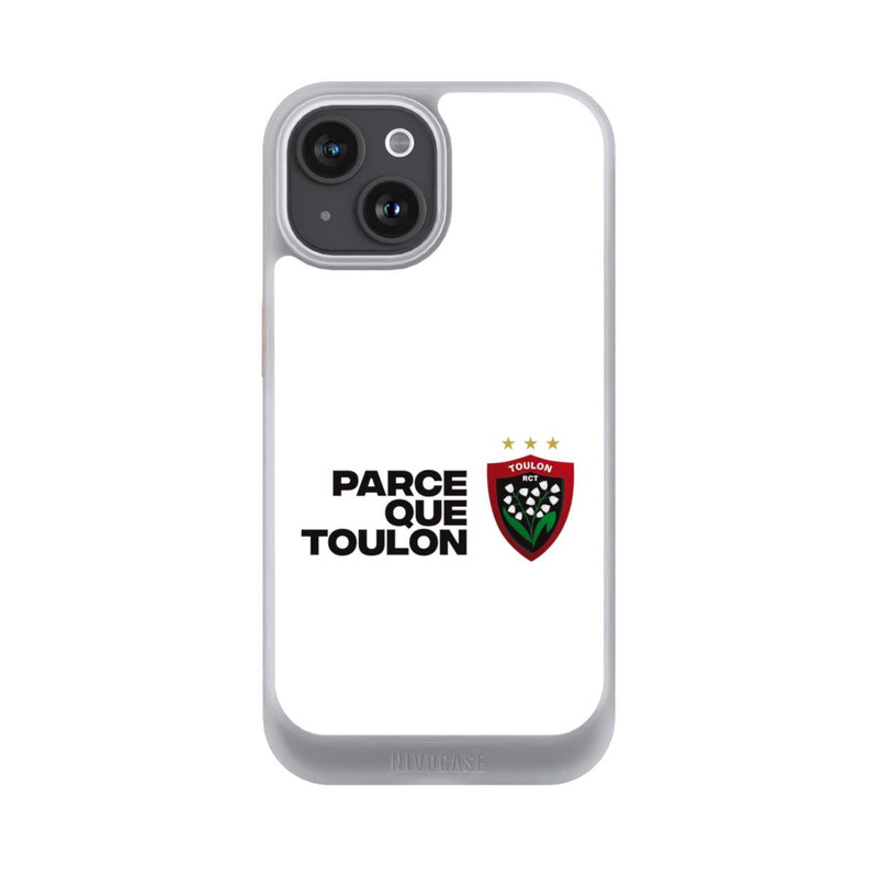 iPhone 15 NIVOcore RC Toulonnais PQT Weiß
