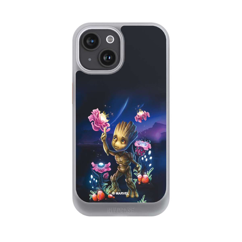 iPhone 15 NIVOcore Baby Groot Fleurs