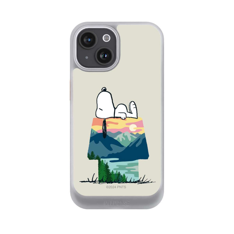 iPhone 15 NIVOcore Snoopy Camping Hütte