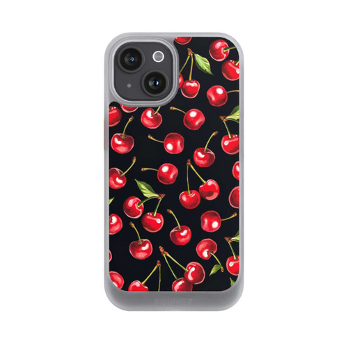 Apple iPhone 15 NIVOcore Kirschmuster Schwarz mit KI