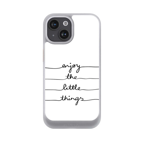 Apple iPhone 15 NIVOcore Enjoy The Little Things White