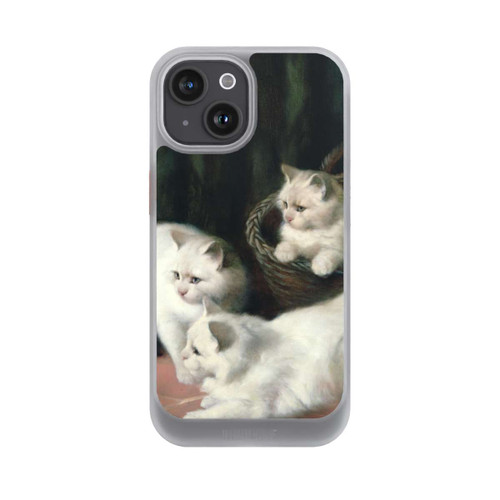 Apple iPhone 15 NIVOcore Three White Angora Kittens