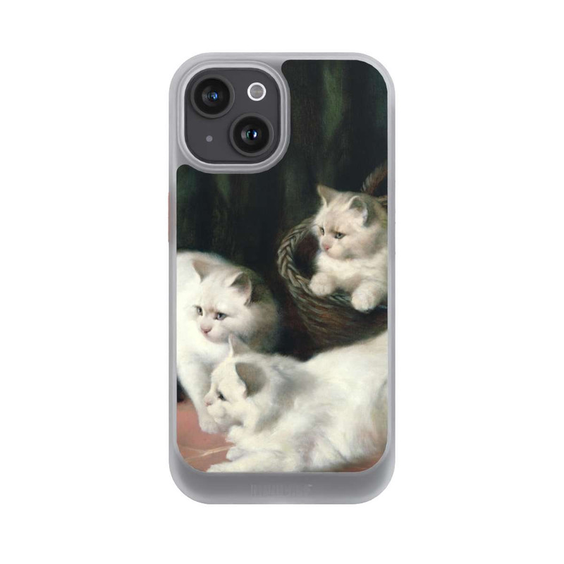 iPhone 15 NIVOcore Three White Angora Kittens