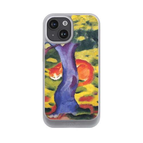 Apple iPhone 15 NIVOcore Katze hinter Einem Baum von Franz Marc