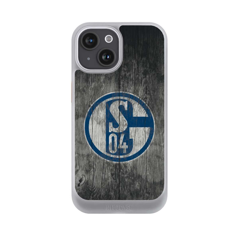iPhone 15 NIVOcore Schalke 04 Holz Look