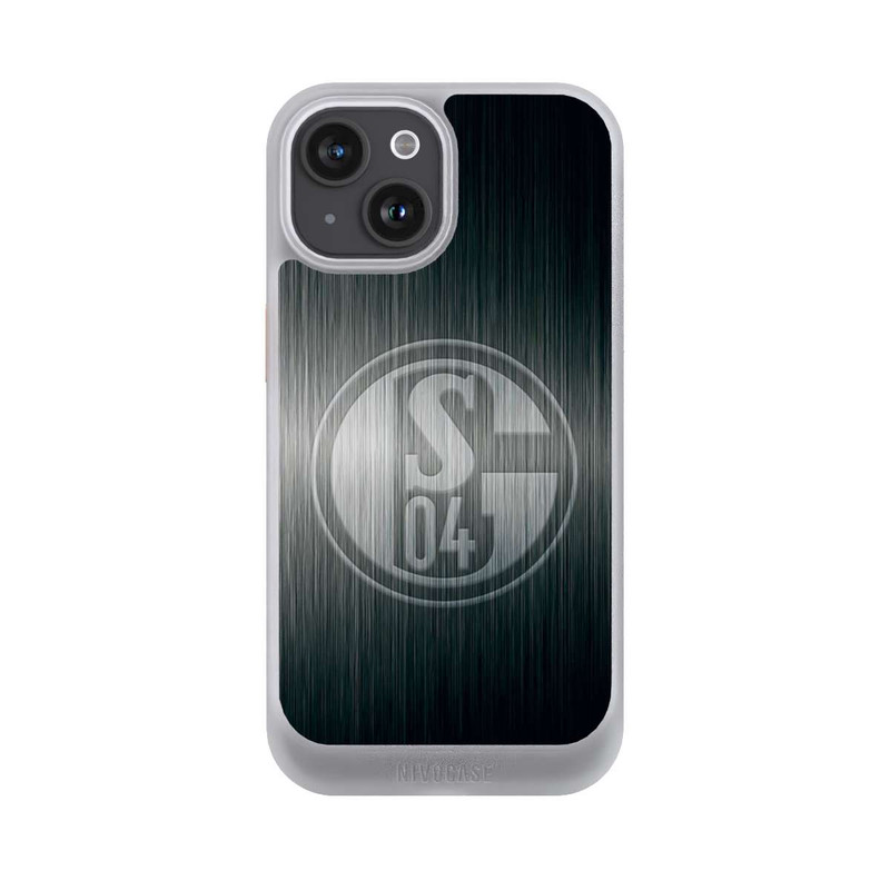 iPhone 15 NIVOcore Schalke 04 Metall Look