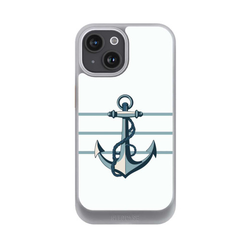 Apple iPhone 15 NIVOcore Anchor Line White with AI