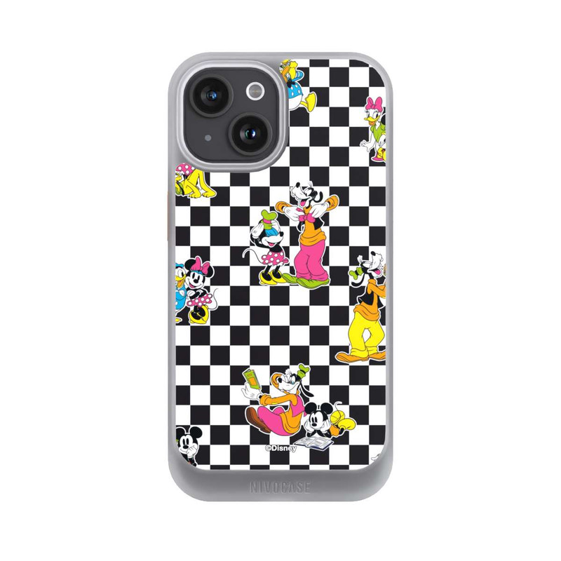 iPhone 15 NIVOcore Donald and Friends Pattern Black and White