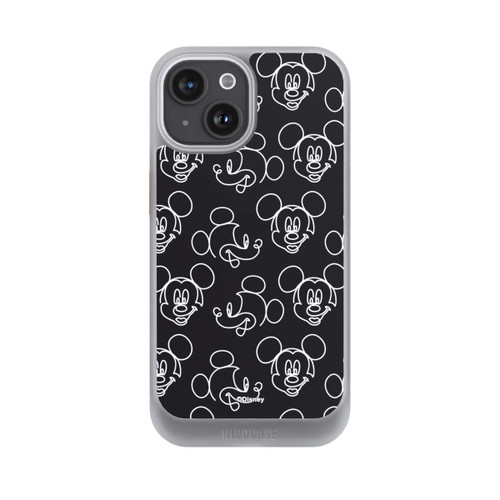 Apple iPhone 15 NIVOcore Disney Mickey Muster Schwarz