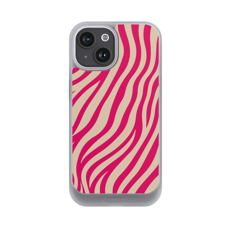 iPhone 15 NIVOcore Zebra Muster