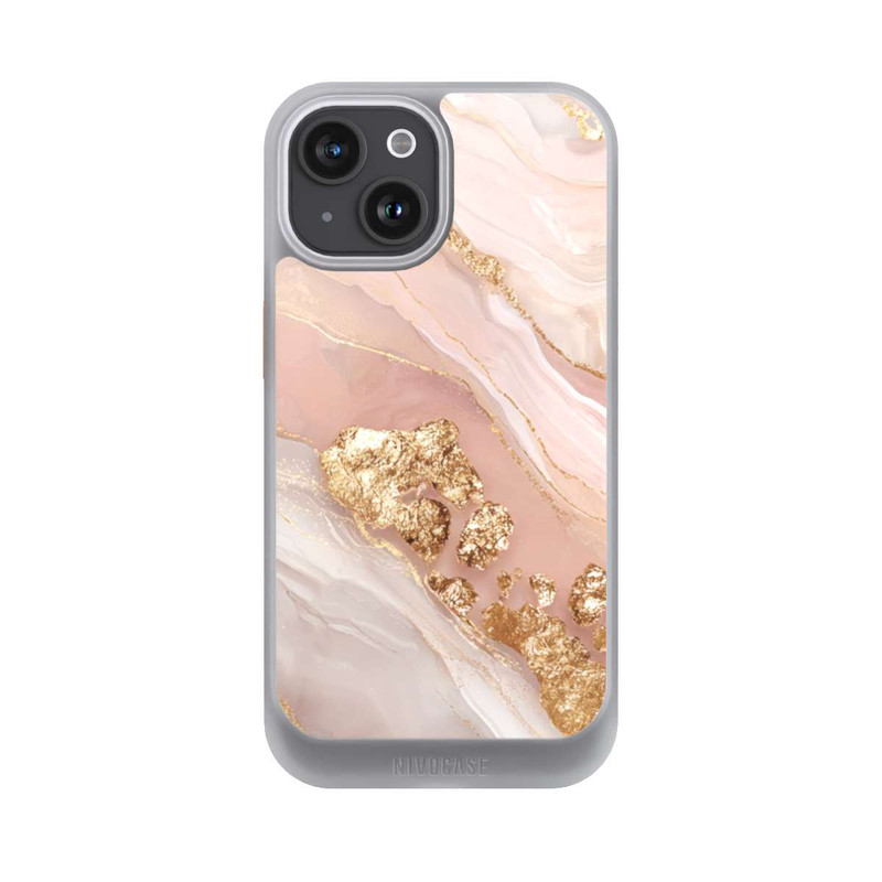 iPhone 15 NIVOcore Eleganz Gold Marmor