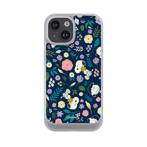 Apple iPhone 15 NIVOcore Peanuts Dark Flower Pattern