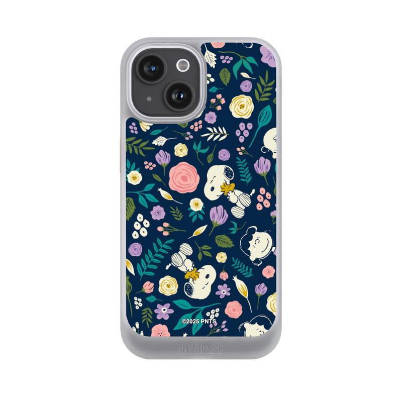 iPhone 15 NIVOcore Peanuts Dark Flower Pattern