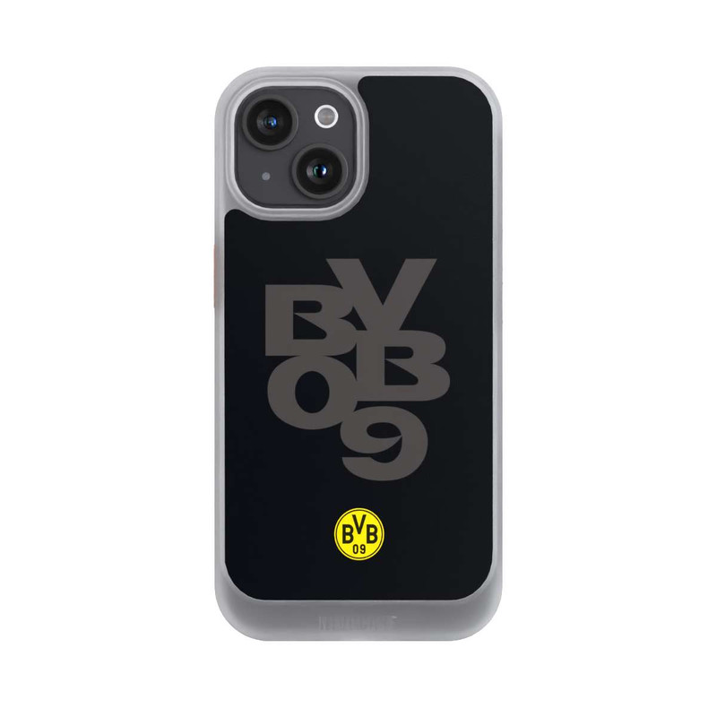 iPhone 15 NIVOcore BVB09 Grau Schwarz
