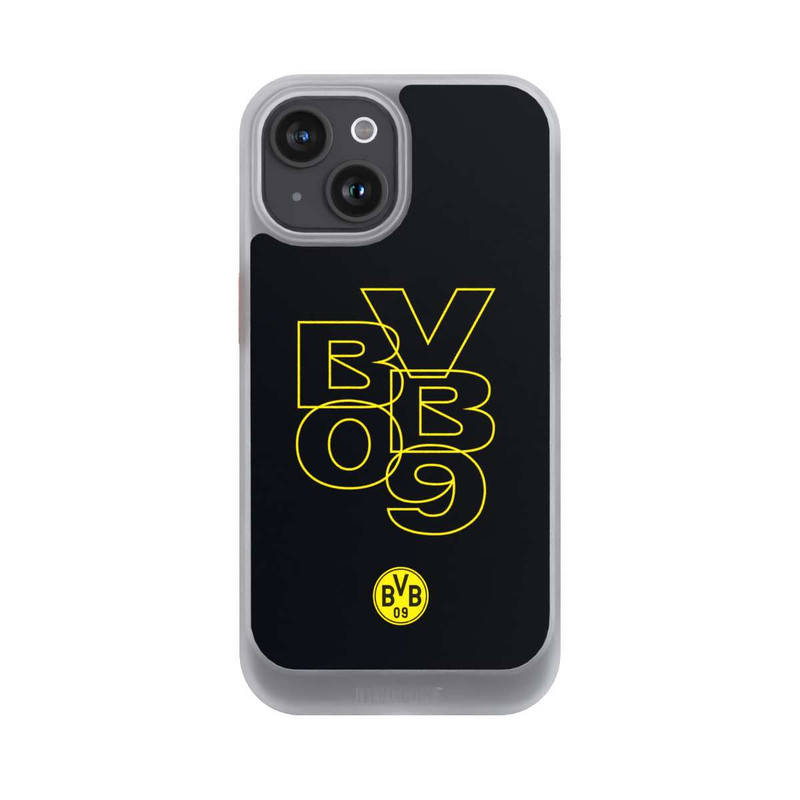 iPhone 15 NIVOcore BVB09 Gelb Schwarz