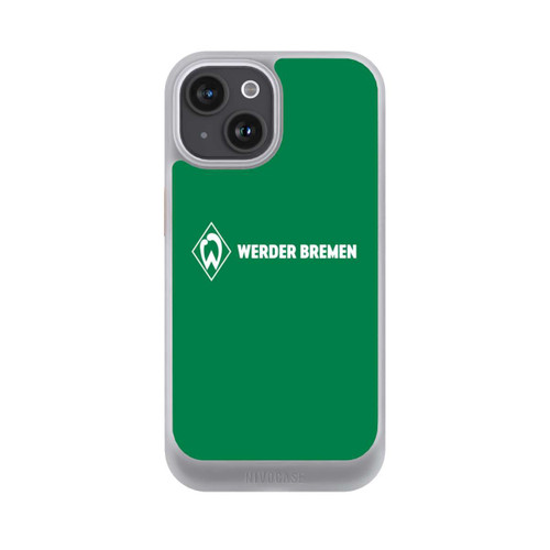Apple iPhone 15 NIVOcore Werder Bremen Schriftzug Raute Grün