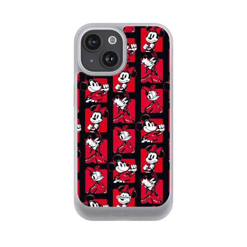 Apple iPhone 15 NIVOcore Micky Maus Racing Muster Rot
