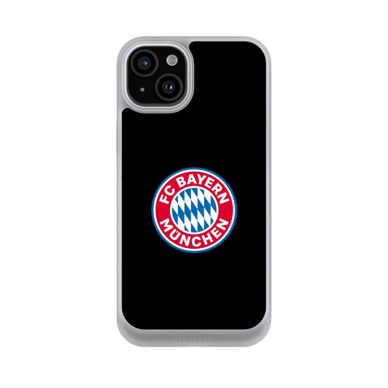 iPhone 15 Plus NIVOcore FCB Logo auf Schwarz