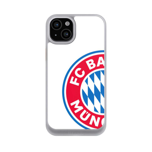 Apple iPhone 15 Plus NIVOcore Großes FCB Logo Weiß