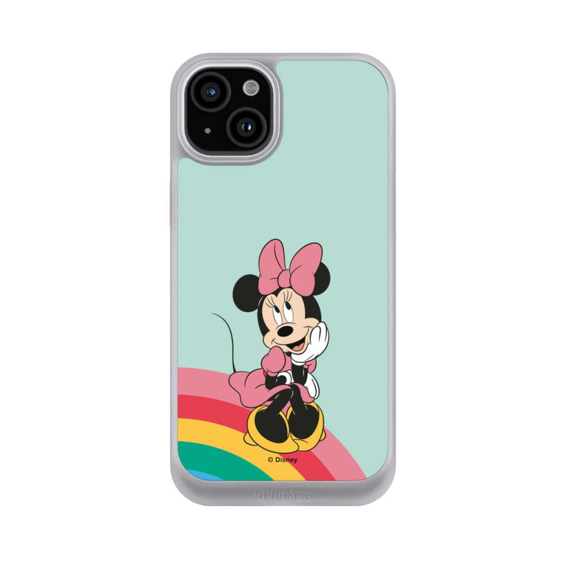 iPhone 15 Plus NIVOcore Minnie Regenbogen Portrait