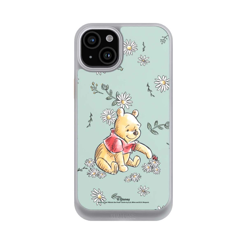 iPhone 15 Plus NIVOcore Winnie Puuh Gänseblümchen und Käfer Liebe
