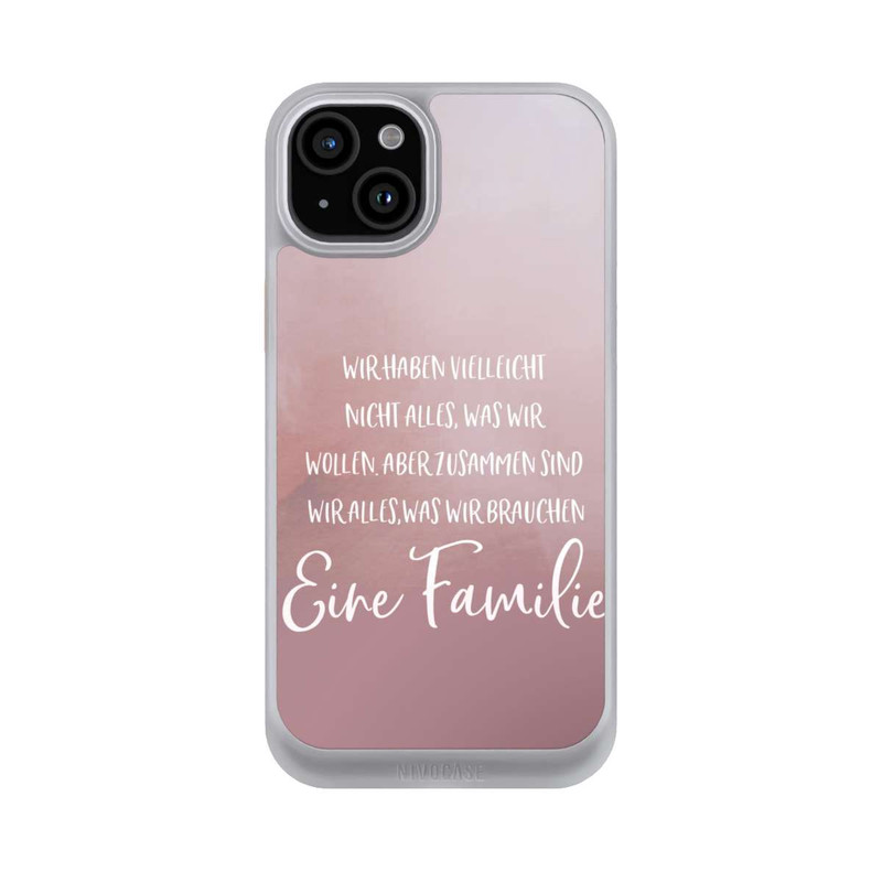 iPhone 15 Plus NIVOcore Eine Familie Altrosa