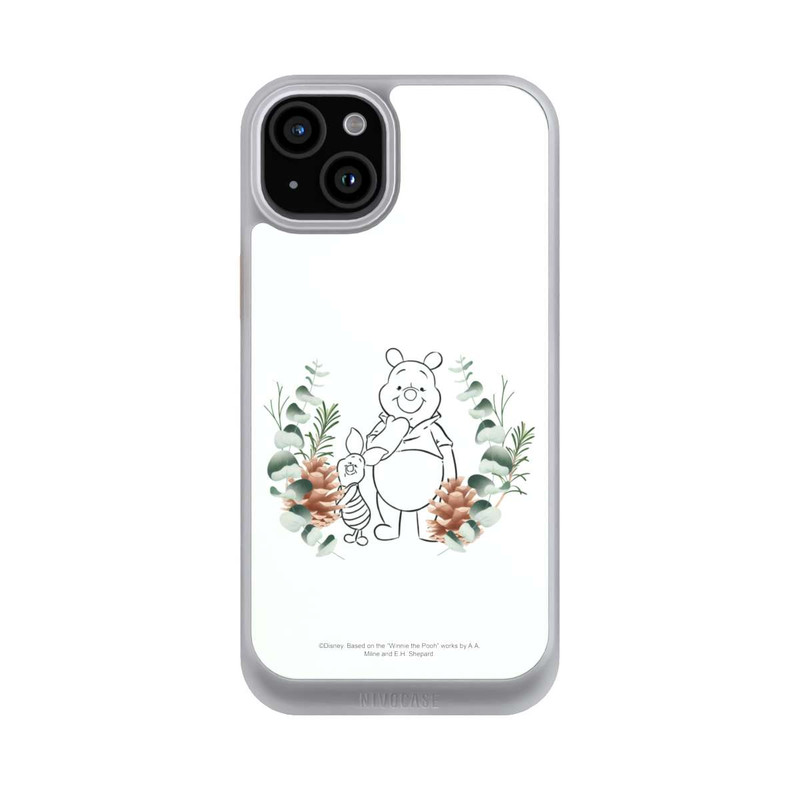 iPhone 15 Plus NIVOcore Grüne Liebe Puuh und Ferkel