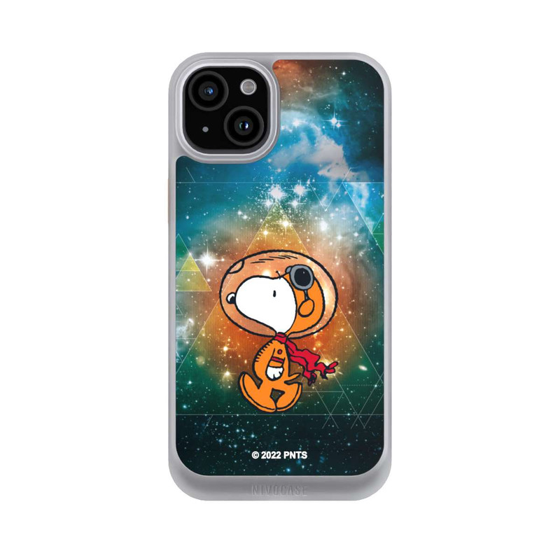 iPhone 15 Plus NIVOcore Snoopy Weltraumreisender Grün