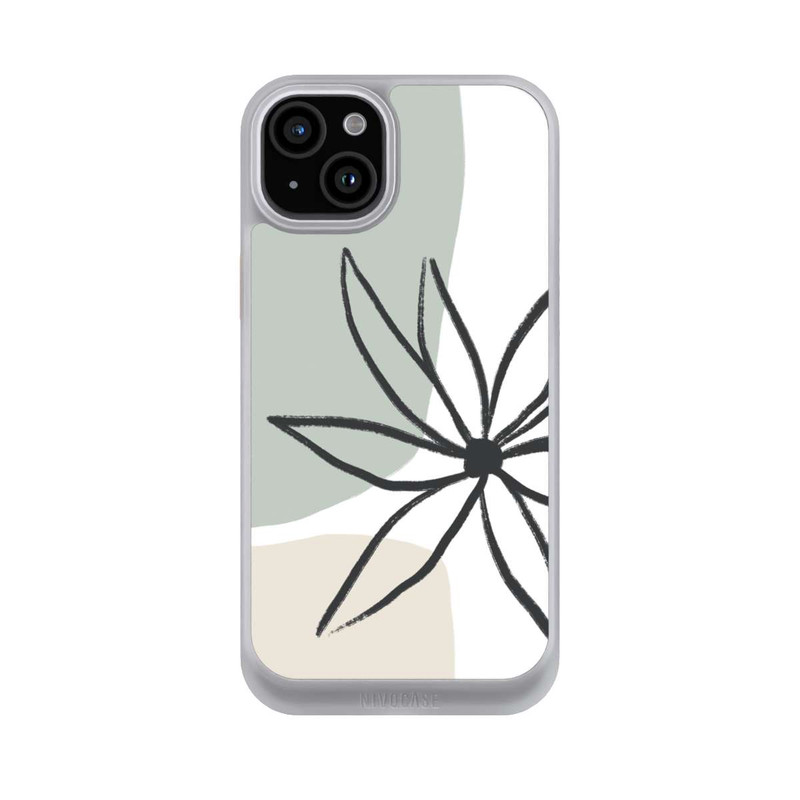 iPhone 15 Plus NIVOcore Blume Minze und Sahne