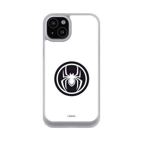 Apple iPhone 15 Plus NIVOcore Spider-Man Logo White