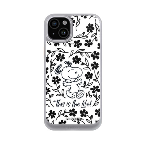 Apple iPhone 15 Plus NIVOcore Snoopy schwarz und weiß This Is The Life