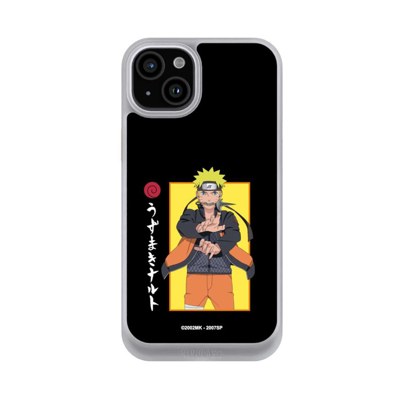 iPhone 15 Plus NIVOcore Naruto Kampfposition Schwarz