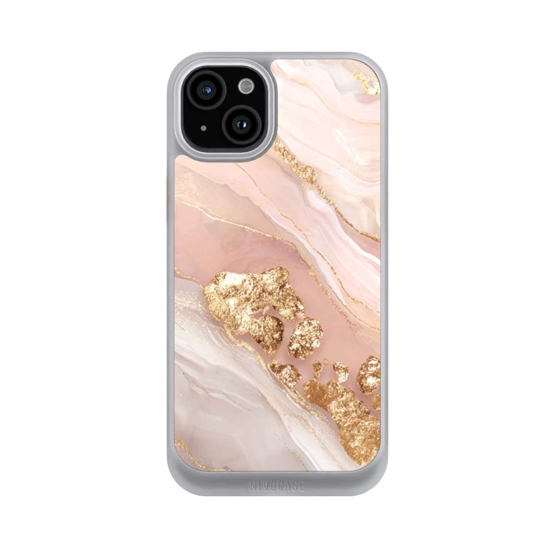 iPhone 15 Plus NIVOcore Eleganz Gold Marmor