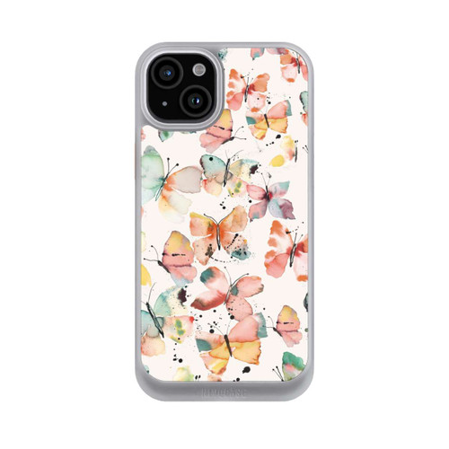 Apple iPhone 15 Plus NIVOcore Sanfte Schmetterlinge Muster