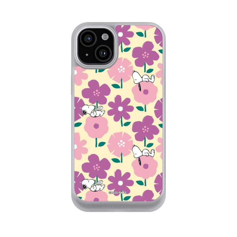 iPhone 15 Plus NIVOcore Peanuts Flower Pattern Yellow
