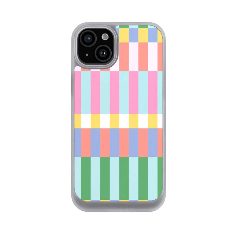 iPhone 15 Plus NIVOcore Checked Theme Pastel