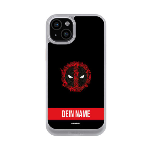 Apple iPhone 15 Plus NIVOcore Deadpool Logo Personalisierbar