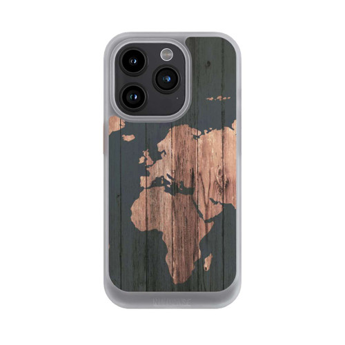 Apple iPhone 15 Pro NIVOcore Wooden World Map