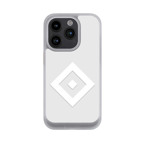 Apple iPhone 15 Pro NIVOcore Rauten Logo auf HSV Grau