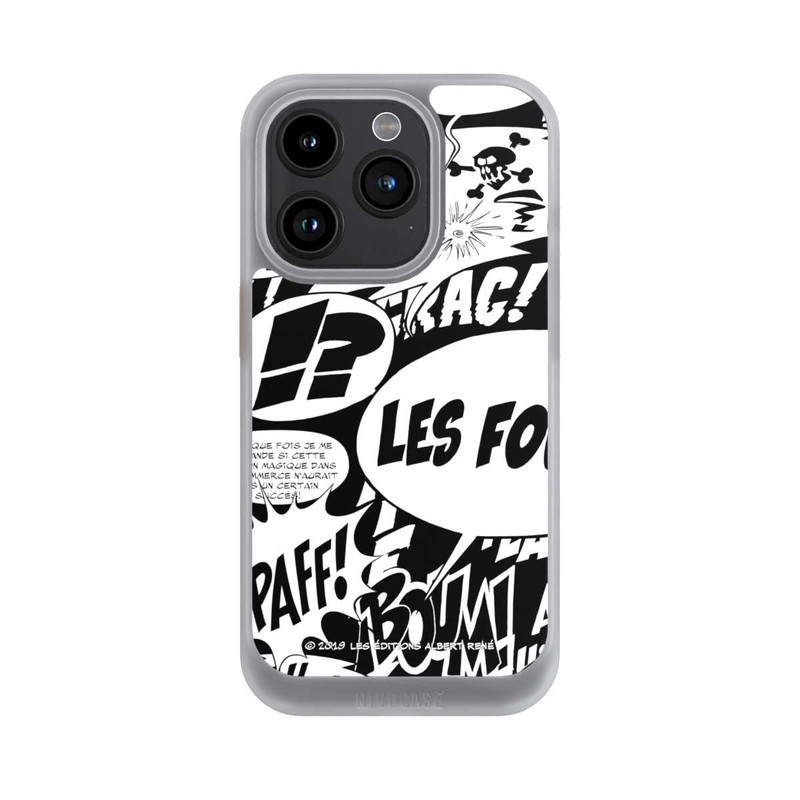 iPhone 15 Pro NIVOcore Sprechblasen Asterix Schwarz