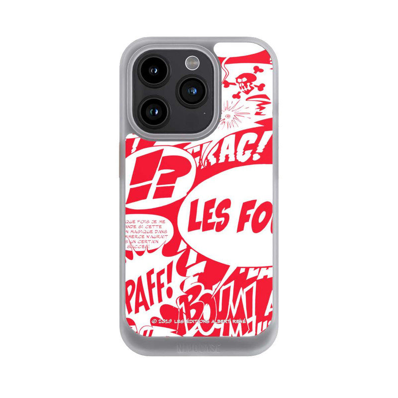 iPhone 15 Pro NIVOcore Sprechblasen Asterix Rot
