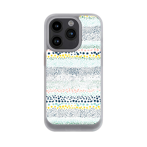 Apple iPhone 15 Pro NIVOcore Kleine Punkte, strukturiertes Weiß