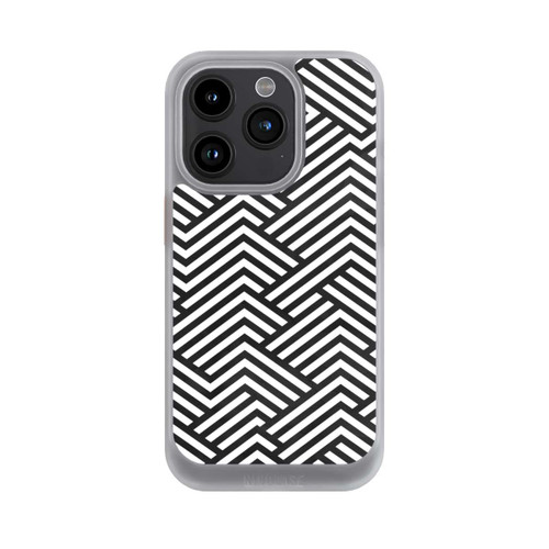 Apple iPhone 15 Pro NIVOcore Schwarz und Weiß ZigZag