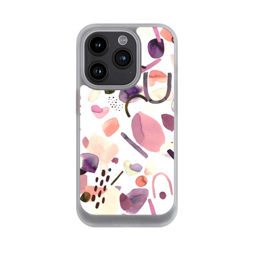 Apple iPhone 15 Pro NIVOcore Watercolor Abstract Pieces Mauve