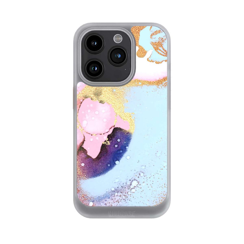 iPhone 15 Pro NIVOcore Pastel Glamour Ink Texture