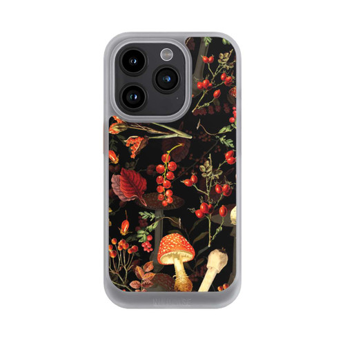 Apple iPhone 15 Pro NIVOcore Pilzmuster Schwarz