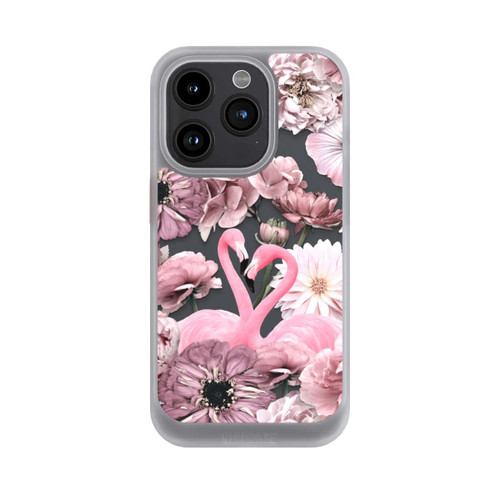Apple iPhone 15 Pro NIVOcore Flamingos in Blumen Muster