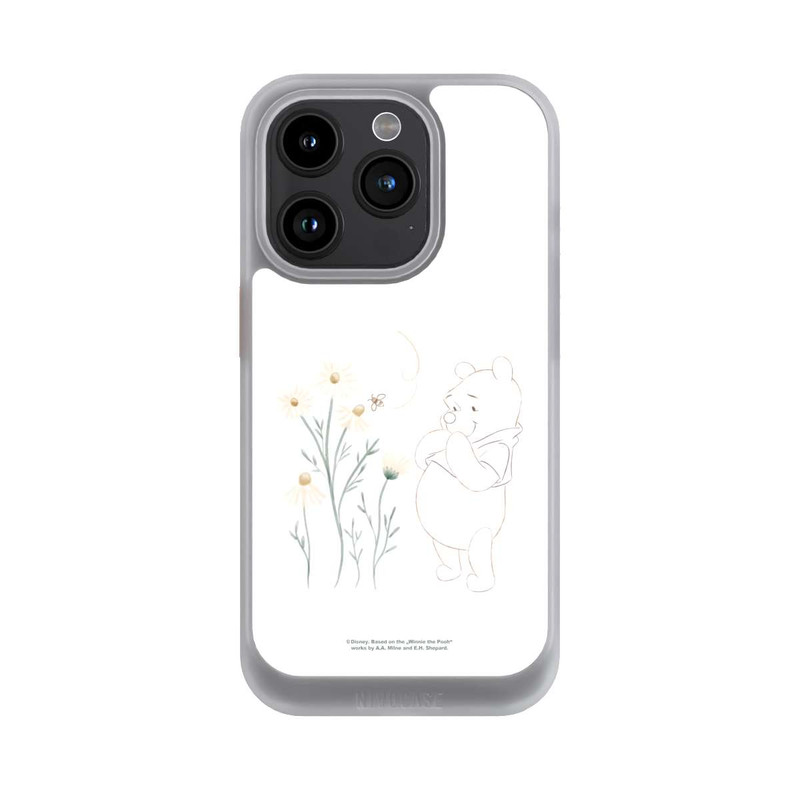 iPhone 15 Pro NIVOcore Winnie Puuh sieht sich Gänseblümchen an