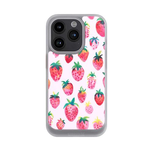 Apple iPhone 15 Pro NIVOcore Aquarell Erdbeeren