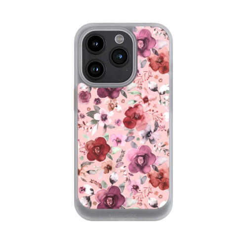 Apple iPhone 15 Pro NIVOcore Üppiger romantischer Blumenstrauß rosa